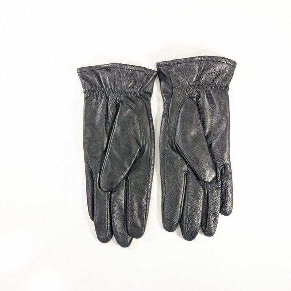 PLOVER buttery soft black leather ladies gloves Size L - Picture 3 of 12